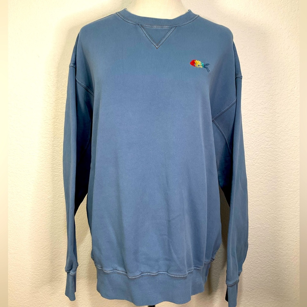 BILLABONG X Wrangler Wayward Womens Ocean Crew Sweatshirt -‎